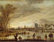 Neer Aert van der River in Winter - Hermitage